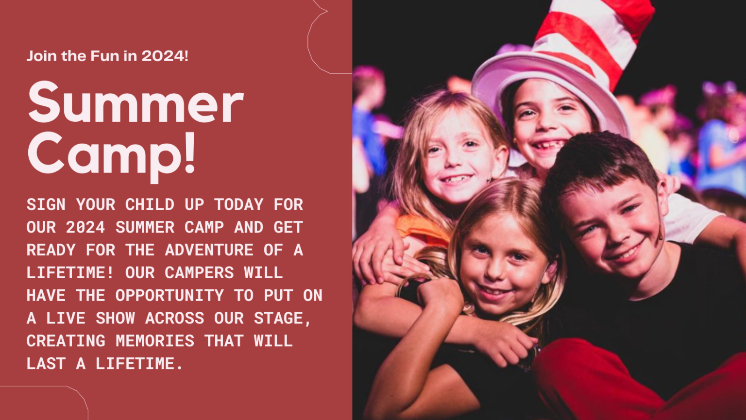 2024 Summer Camp The Broadway Theatre of Pitman, NJ