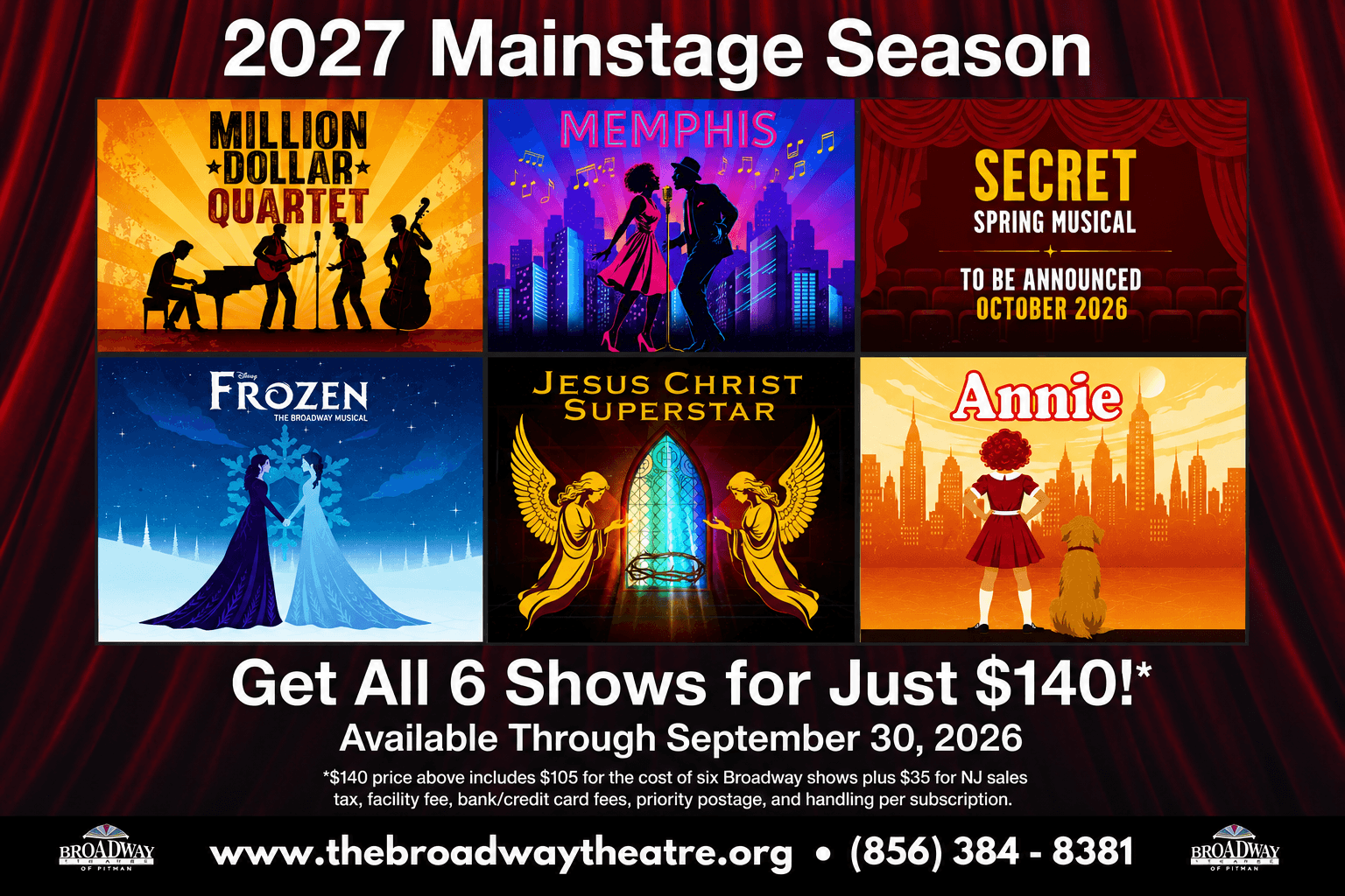 2027 Mainstage Season Offer Graphic
